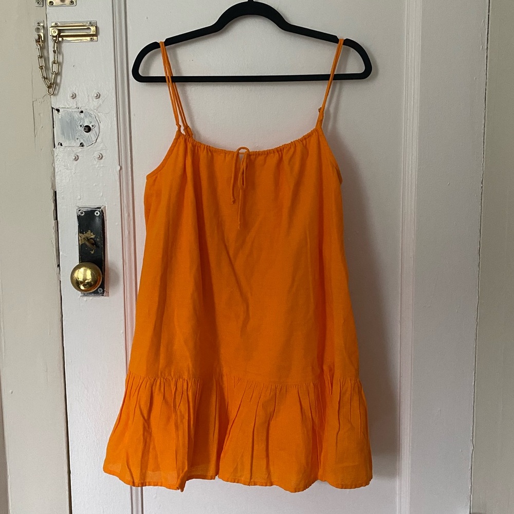 UO BABY DOLL LINEN DRESS